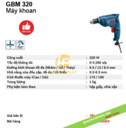 Máy khoan Bosch GBM 320